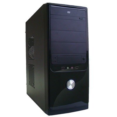 Gabinete ATX Wisecase FT401 Preto com Fonte 500W ) R$:90,00